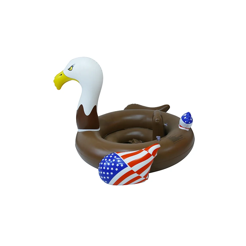Custom shape eagle duck dragon eggplant chair pool float