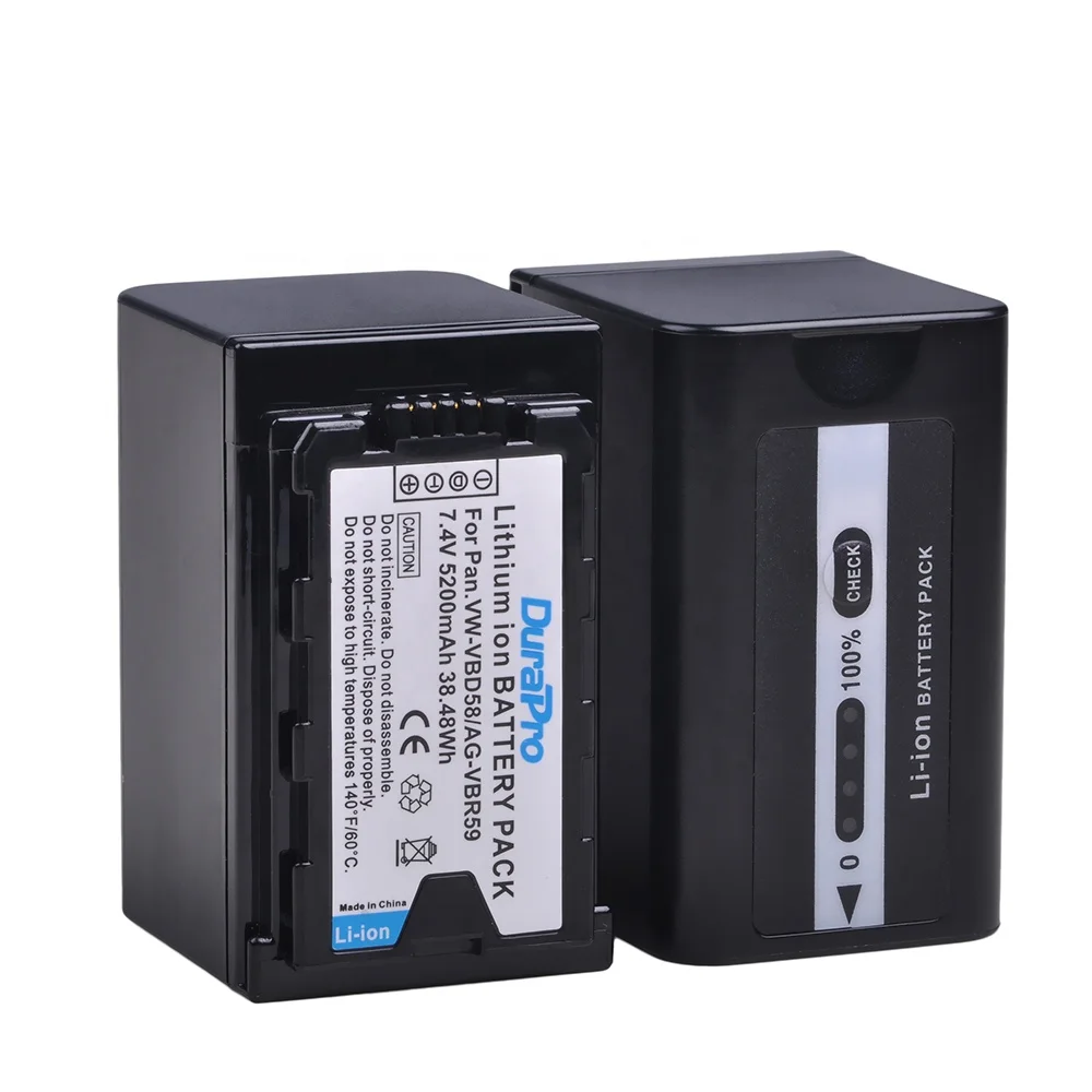 VW-VBD58 VW VBD58 VWVBD58 AG-VBR59 Camera Battery for Panasonic AJ-HPX260MC HPX265MC PX270 PX280MC PX285MC PX298 AG-FC100