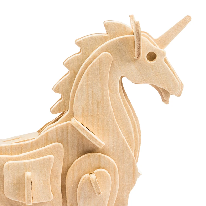 Robotime DIY Wooden Puzzle Handmade Educational Toys for Kids 3d wooden puzzles wooden toys
