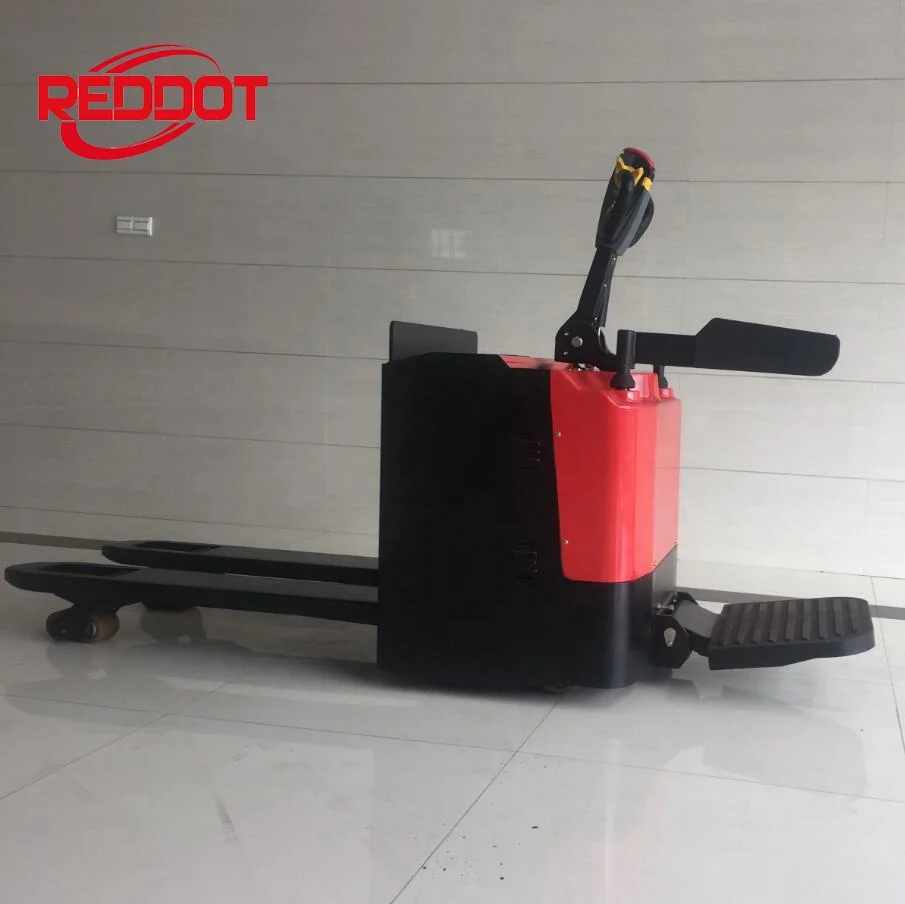Reddot advanced high standard battery 2.5 tons small electric pallet truck 3 tons with electric steering