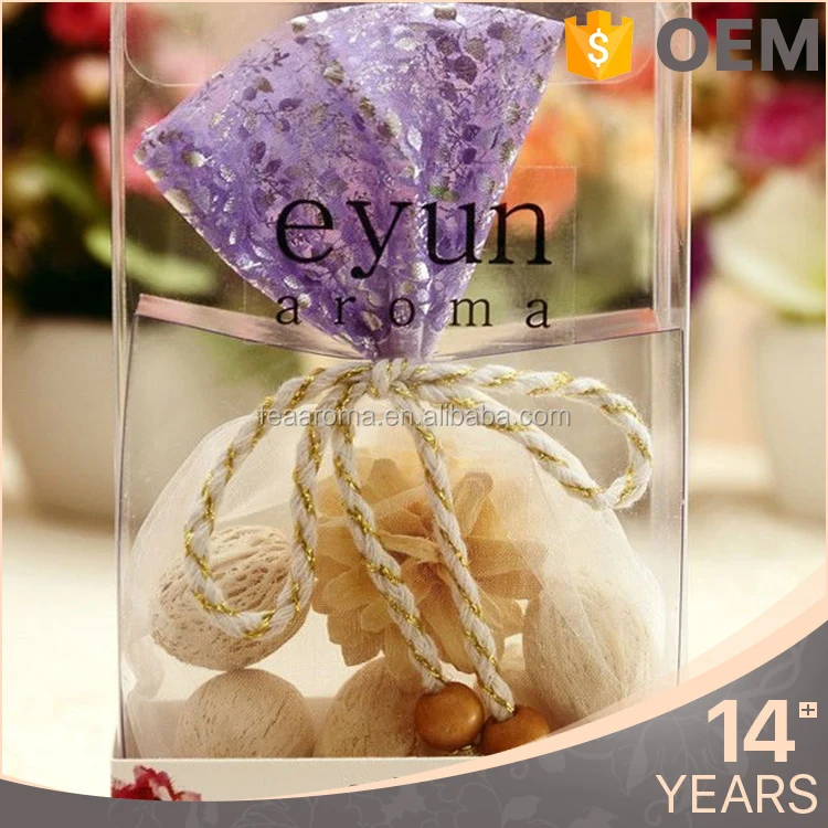 
Home Designs Long-Lasting Fresh Air Product Mango Wood Clothes Scent Sachet Bag, Lavender Perfume Sachet 