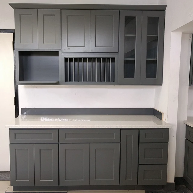 
Knock Down Modern Melamine MDF Kitchen Cabinet Design 