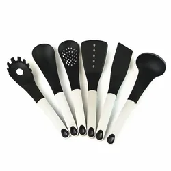 nylon cooking utensil set of 6pcs for accessories kitchen tool for non-stick cookware using with soft handle