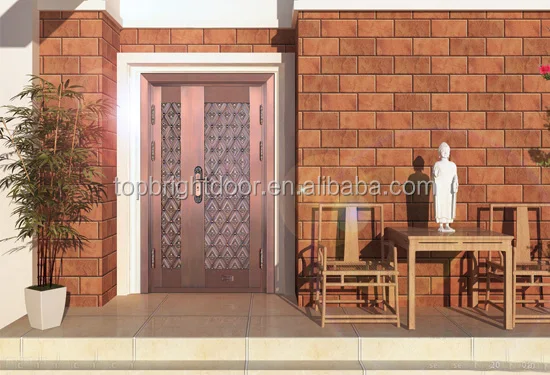 Modern design home wood doors sound proof turkish door design wooden security door