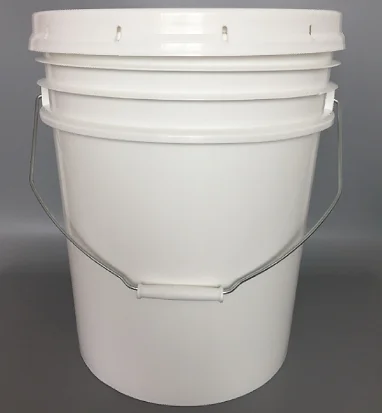 5 gallon plastic pail bucket with lid and pour spout