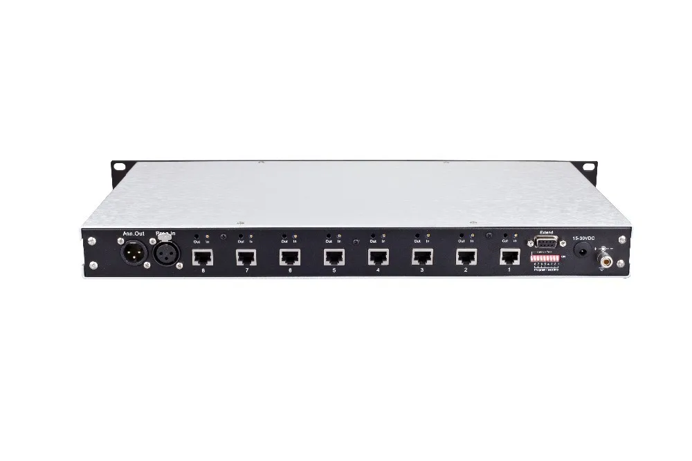 
TELIKOU FM-804 4-Wire Eight ports matrix distribution matrix panel intercom master station 