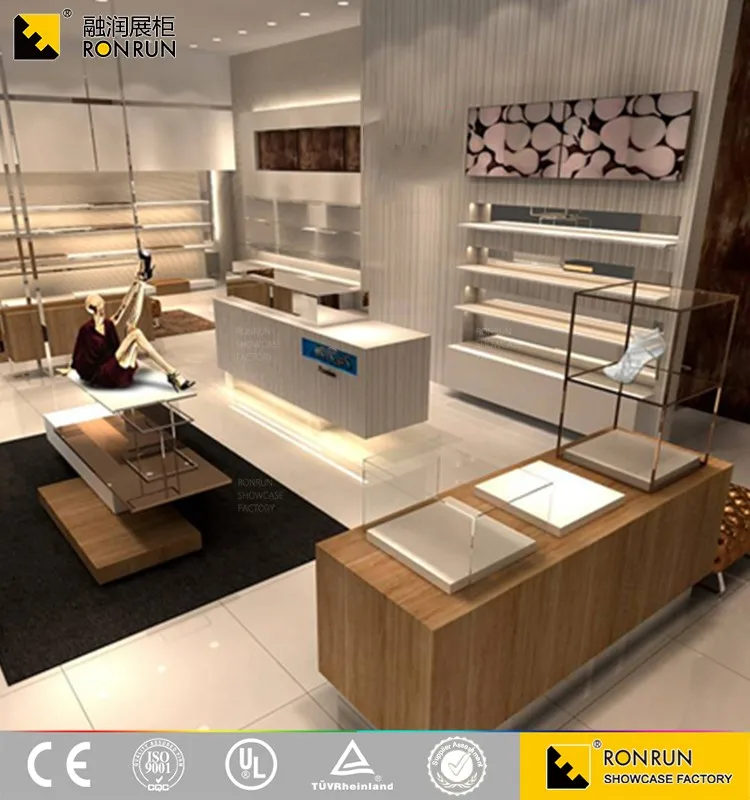 RCS2163 Excellent quality, fashion simple shoes display showcase and cabinet design by manufactory