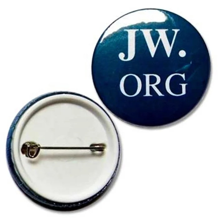 Недорогие рекламные подарки Круглый квадратный жестяной значок jw org