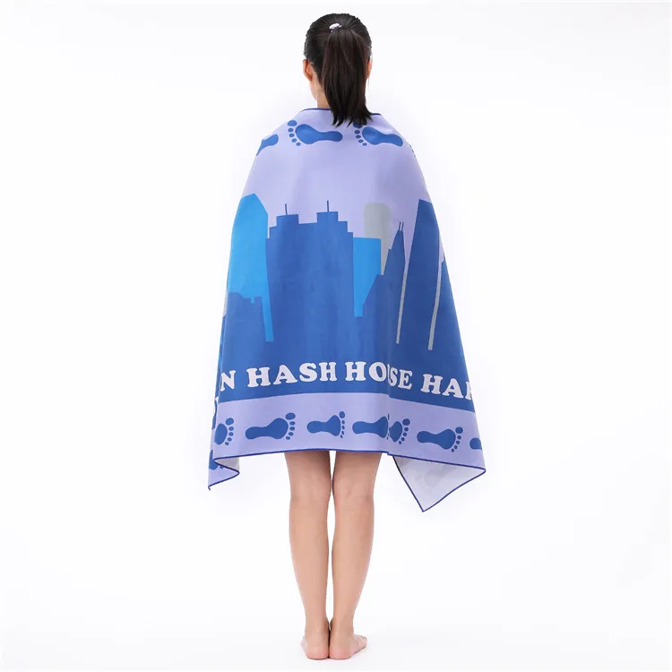 Custom Large Microfibre Beach Towel Blanket Towel Picnic Mat for Kids And Adult Sand Free Beach Towel