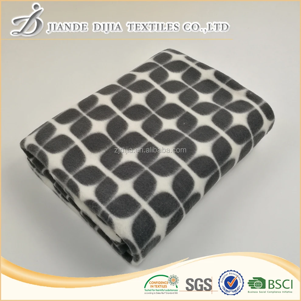 Cheap new design printing 100% polyester polar fleece airline blankets in bulk