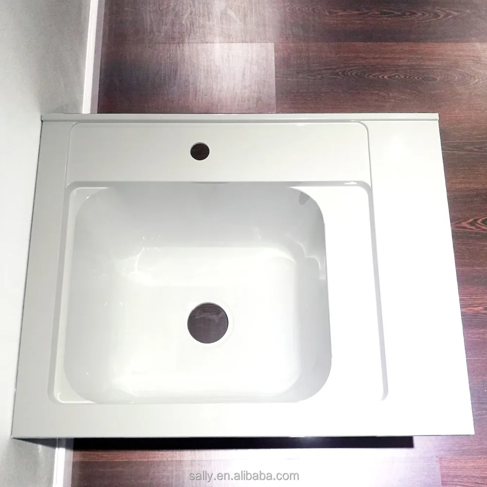 Bathroom acrylic laundry sinks utility tub drop in vanity SMC wash basin with one hole
