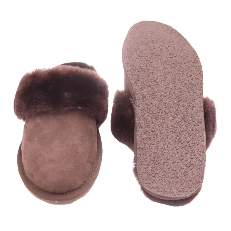 Классический дизайн, натуральная кожа зимние мужские тапочки домашняя обувь CF-A31