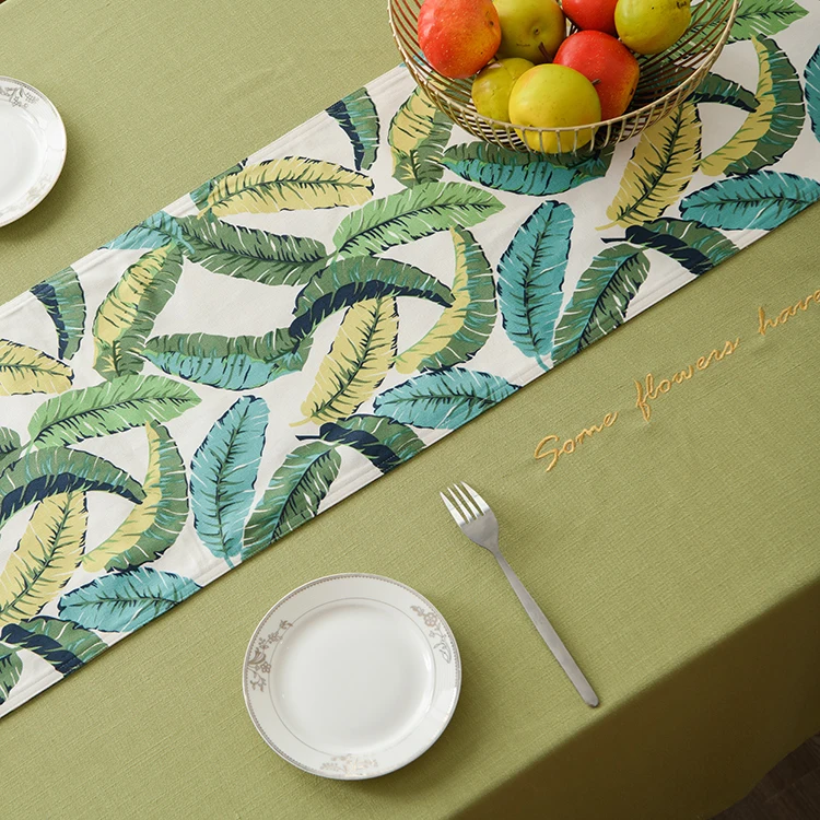 
JBL 100% Pure Natural Fabric Handcrafted Runner Polyester Table Runner 