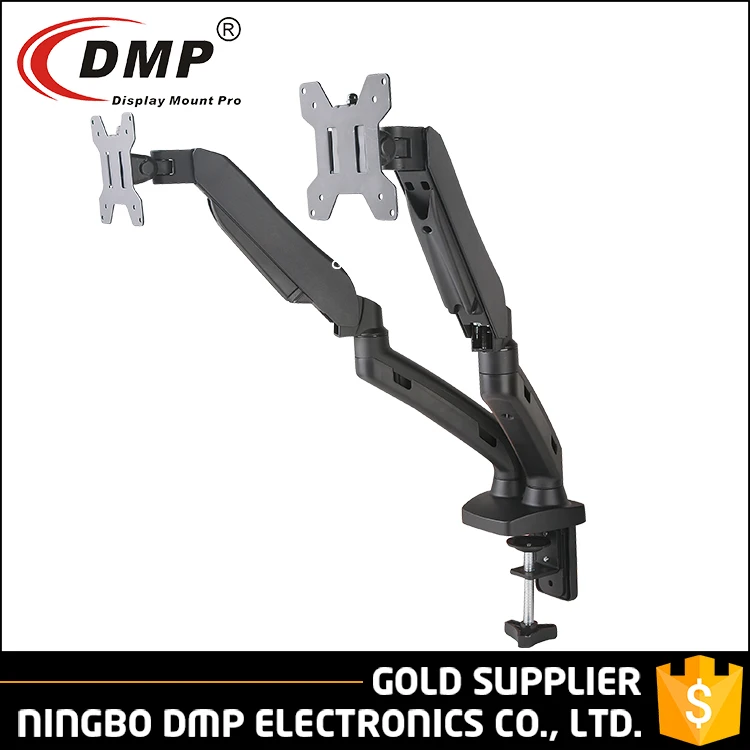 GS-002-DESK весна газа настольным регулируемая высота стола Monitor Arm с C-зажим и прокладкой монтажа