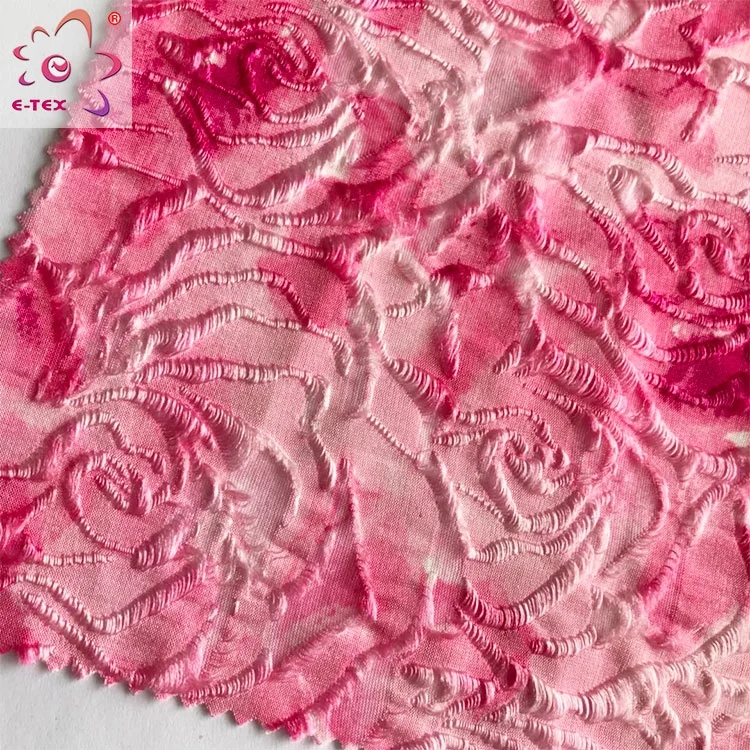 96polyester4spandex jacquard print fabric for woman clothes