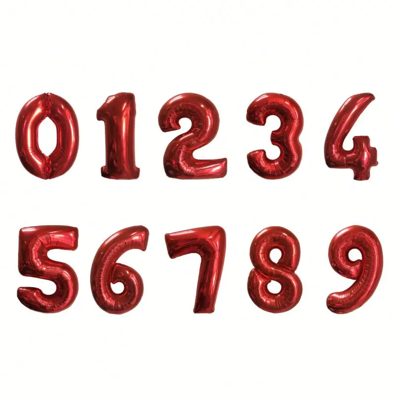 Гигантские многоразовые гелиевые баки, 30 дюймов, сделано в Китае, воздушные шары, товары для вечеринок, воздушные шары на день рождения, металлические шары с цифрами