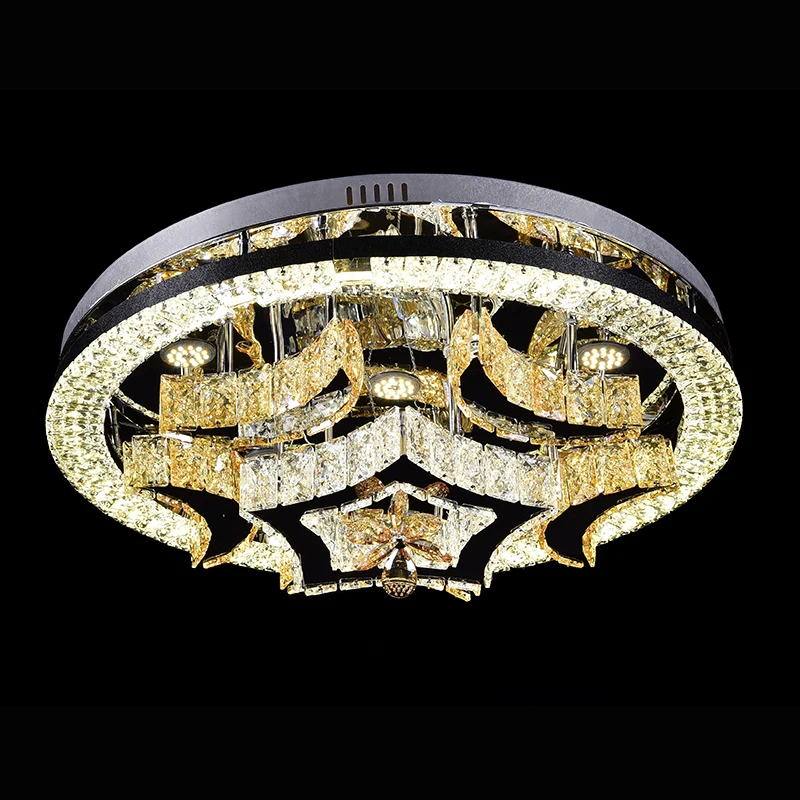 Hot sale at factory price LED stainless steel crystal ceiling light LED ceiling light LED home bedroom living room ceiling light