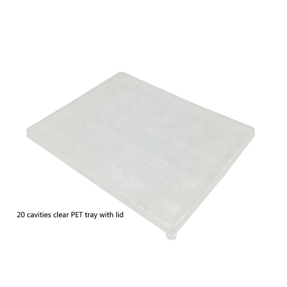 PET 20 Cavity Clear Blister Chocolate Tray