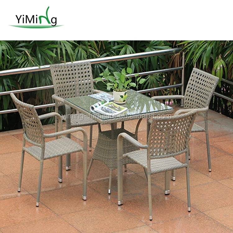 
2015 Hot Sale Outdoor Dining Set Patio Pe Rattan Furniture 