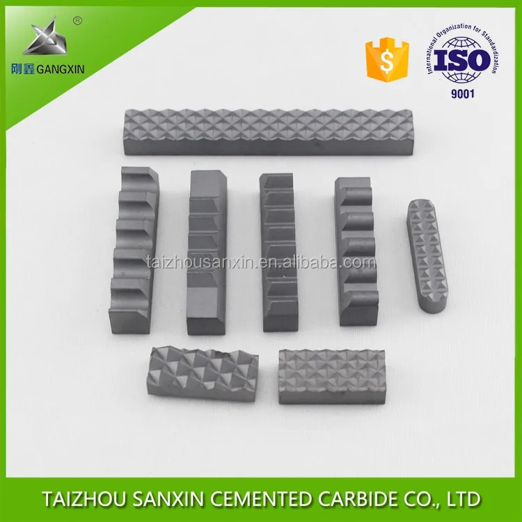 China supplier sintered yg8 tungsten carbide gripper inserts for chuck jaws sanxin