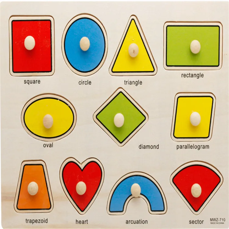 custom good quality brand Handmade capital fruit wooden peg puzzle