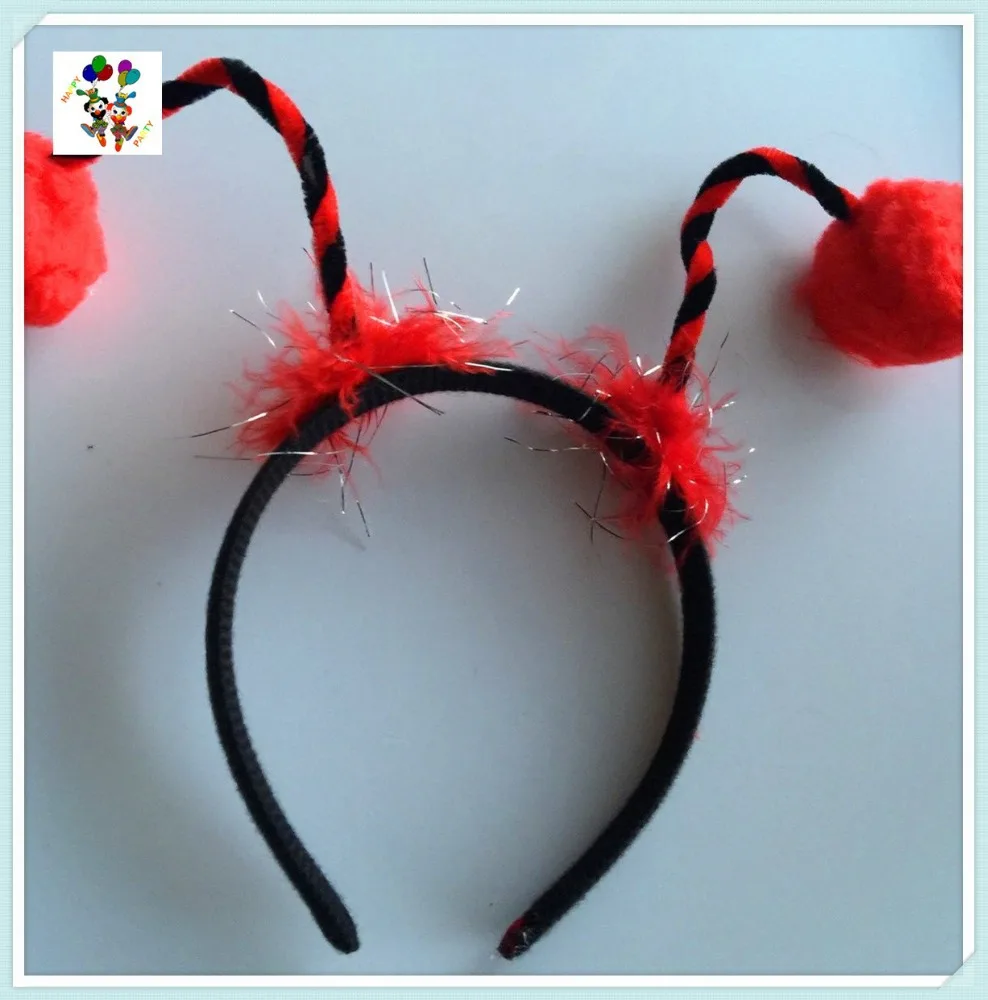 Cheap Kids Carnival Party Costume Ladybug and Bee Animal Headbands HPC-1589