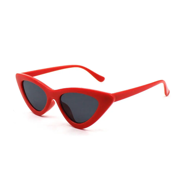 Candy color cat eye custom logo sun glasses women