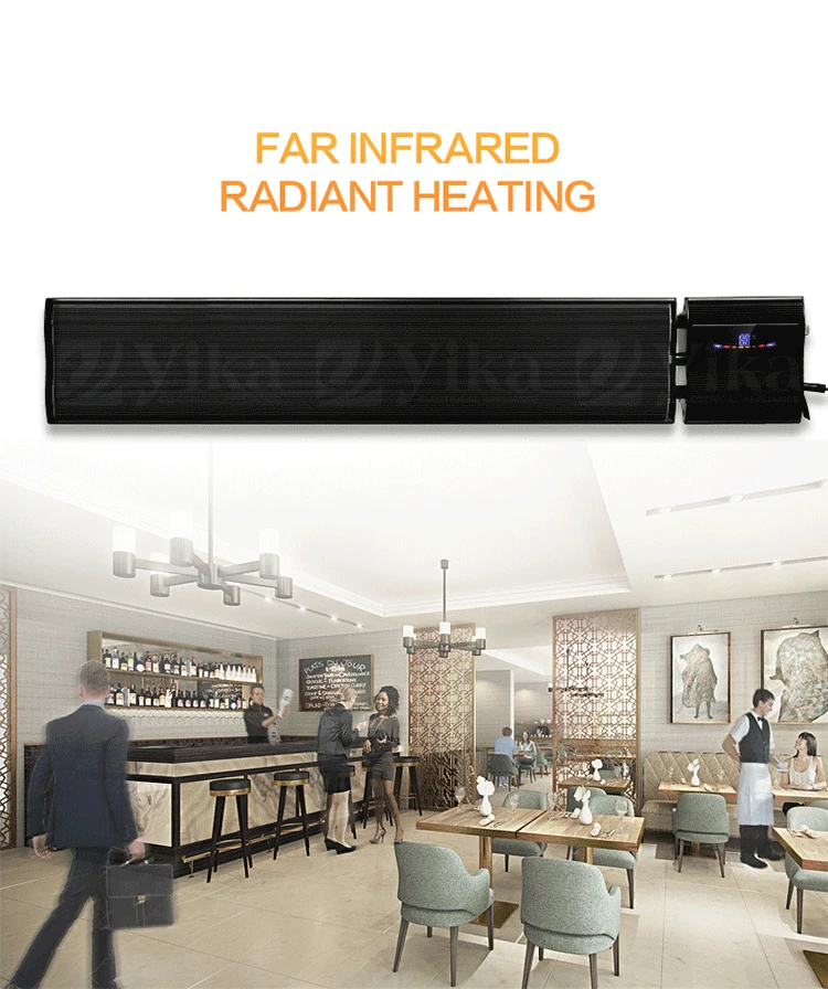 Infrared Panel Heaters Overheat Protection Bathroom Ceiling 1500W/2000W/1800W Stainless Steel Heating Ventilation Lighting