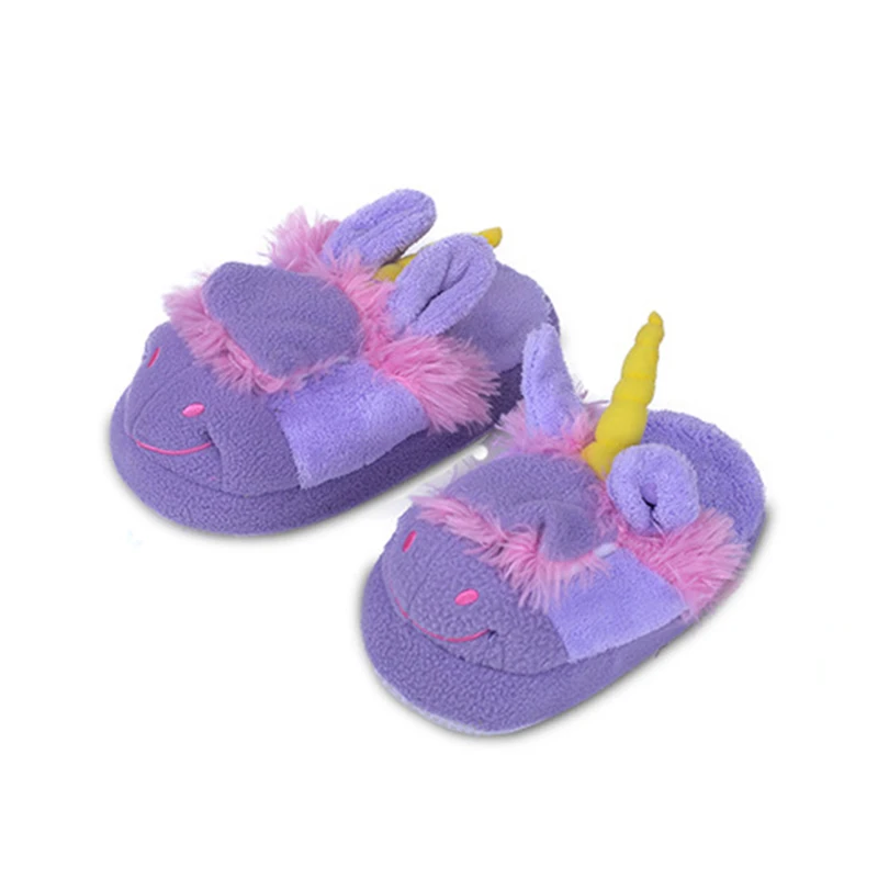 Hot Sale Animal Shaped Winter Warm Plush Women Home Slippers Eva Home Slippers