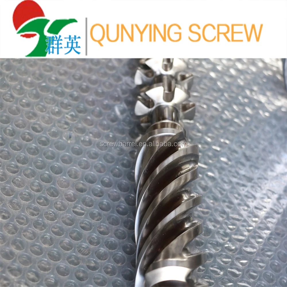 Pp pe recycled extruder machine for pellet barrel screw barrel for pellet