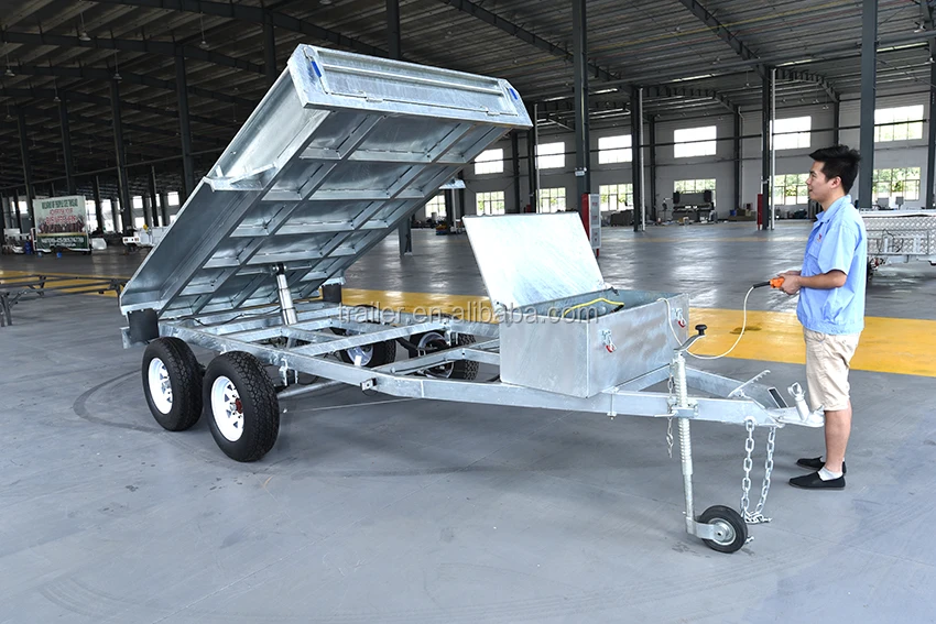 Yongqiang Hot Dip Galvanized Hydraulic Dump Trailer for Sale