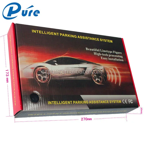 Beeper Parking Guidance System LED Monitor Kit Original Car Reverse Parking System 4 Sensors Radar System