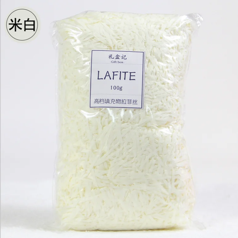 2mm Raw Raffia Manufacturers Purple Colored Recycle Raffia Biodegradable Grass for Gift Box Filler Packing Raphia Rafia 100g