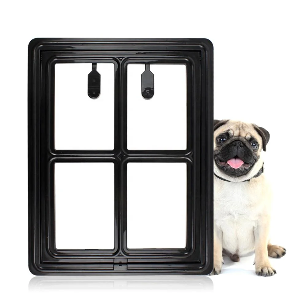
Wholesale Plastic Pet Dog Door Magnetic Locking Safe Cat Flap for Screen Window Gate 