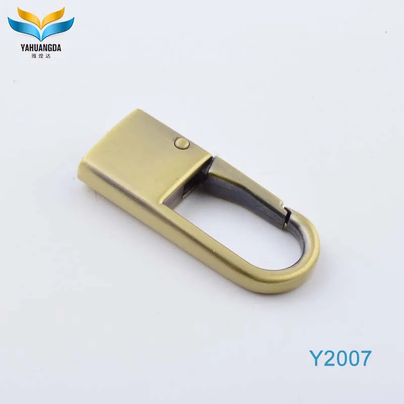 Fashion decoration zinc alloy handbag key chain handle swivel hooks