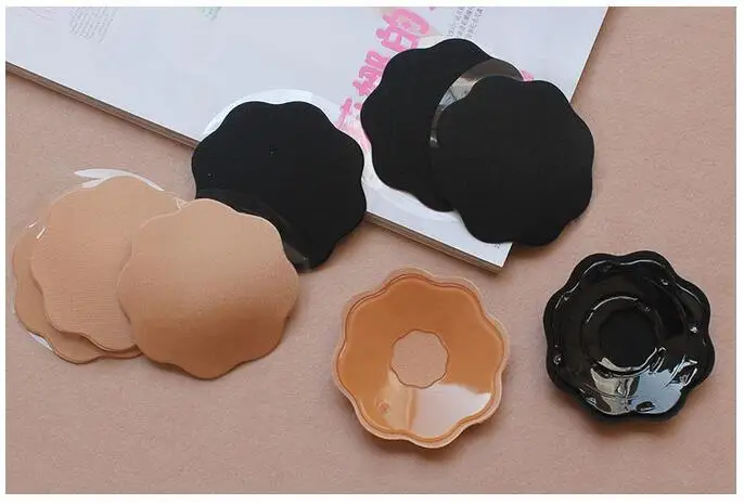 Sexy Bra Pad Reusable Self Adhesive Silicone Bra Breast Pad Pasties Petal Chest Stickers Nipple Cover Invisible Intimates