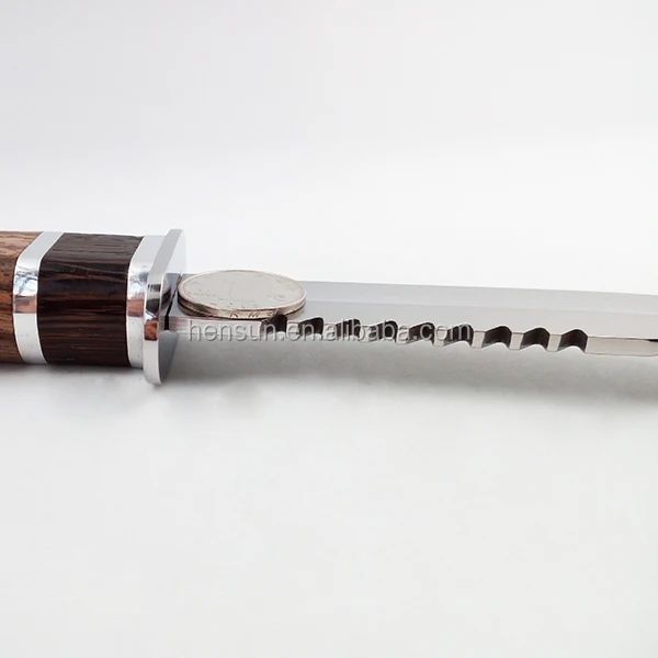 Yangjiang tactical utility camping hunting knife stainless steel wood handle knives