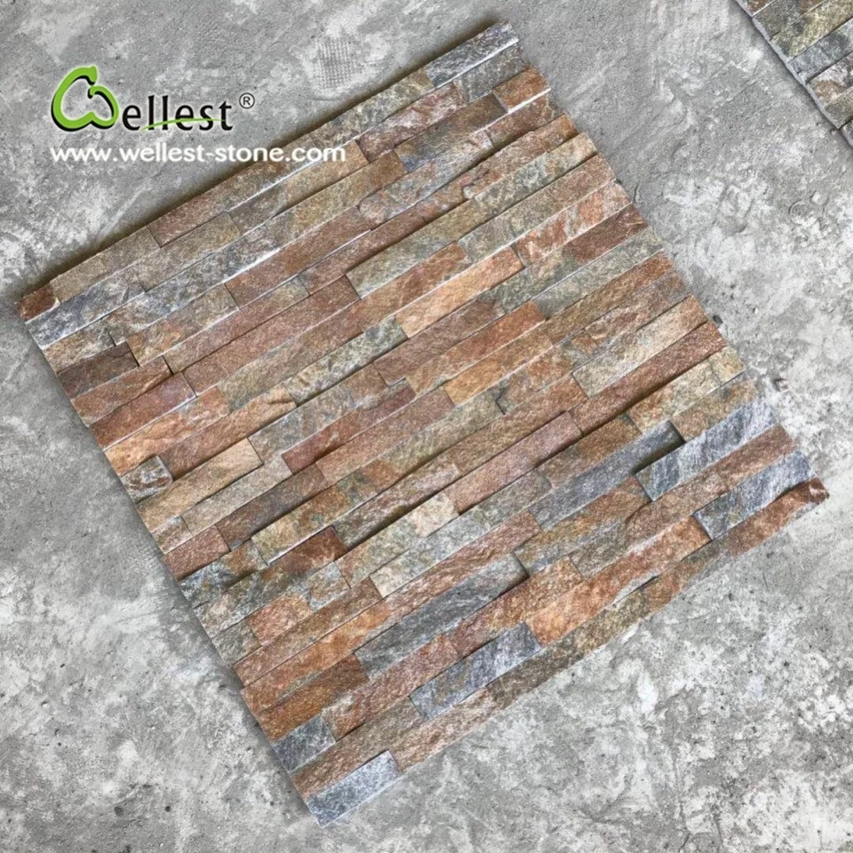 flexible stone veneer natural rustic slate wall cladding stone for exterior wall