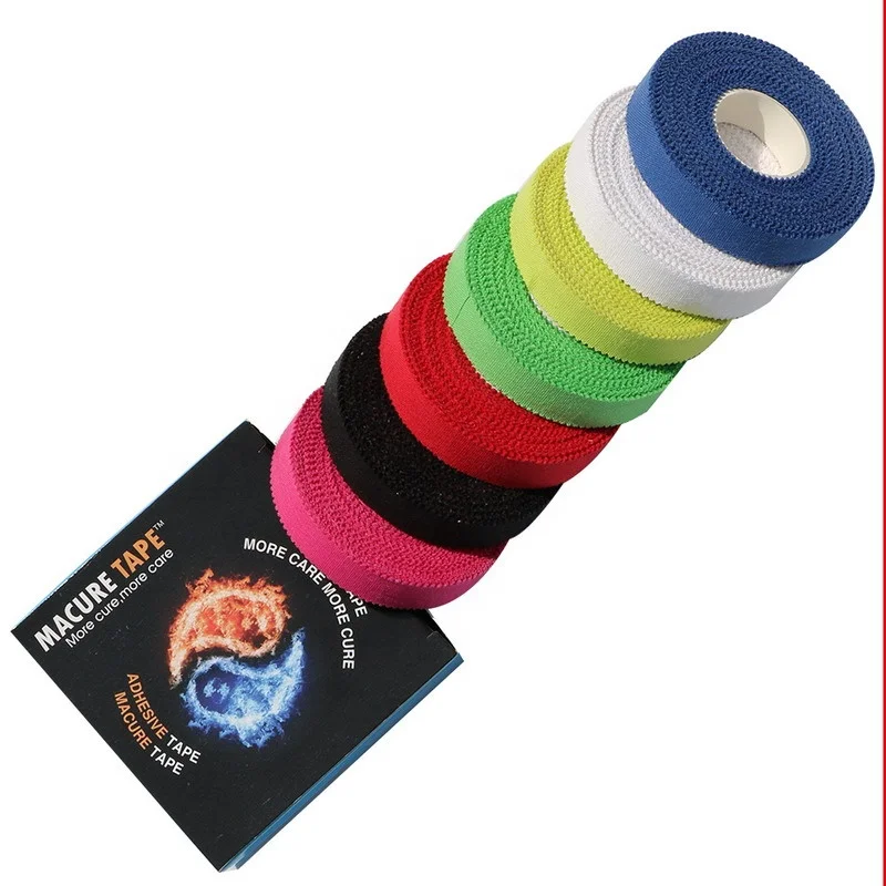 Macure tape Cotton Sports Colorful Finger grip climbing Judo boxing fixing wrap Tape With Zigzag Edge