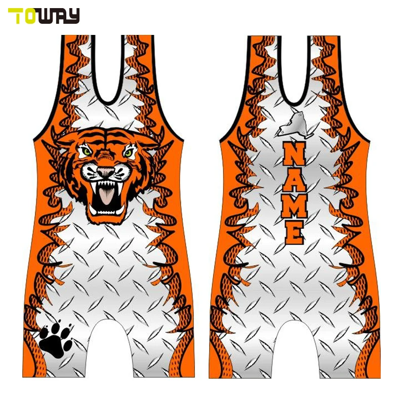 4xl cheap sublimated wholesale wrestling singlet