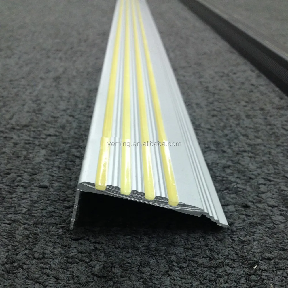 
Photoluminescent aluminum strips/Glow in the dark stair nosing 