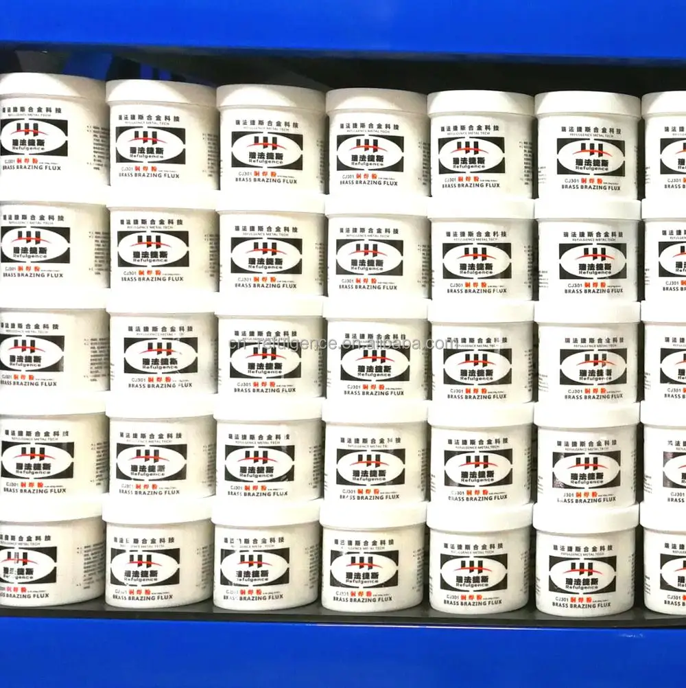 
REFULGENCE CJ301 BRASS BRAZING FLUX, BRASS WELDING POWDER, QJ102 SILVER WELDING FLUX, QJ201 ALUMINUM WELDING FLUX 