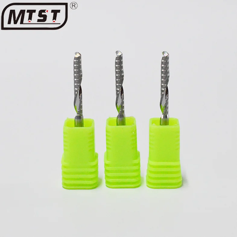 
3.175mm acrylic PVC density board, woodworking board single flute carbide ball nose end mill wood tool 