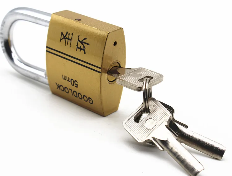 
30mm 40mm 50mm 60mm Brass/copper imitate padlock cross keys atom keys available antique padlock safty lock 