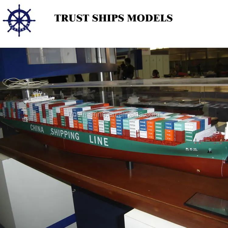 Resin Craft 30cm Small Miniature Model Container Ship