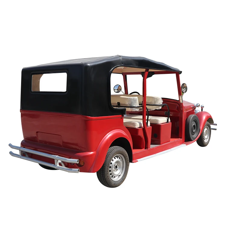 9 Seats Electric Sightseeing Vintage Car For  Amusement Park