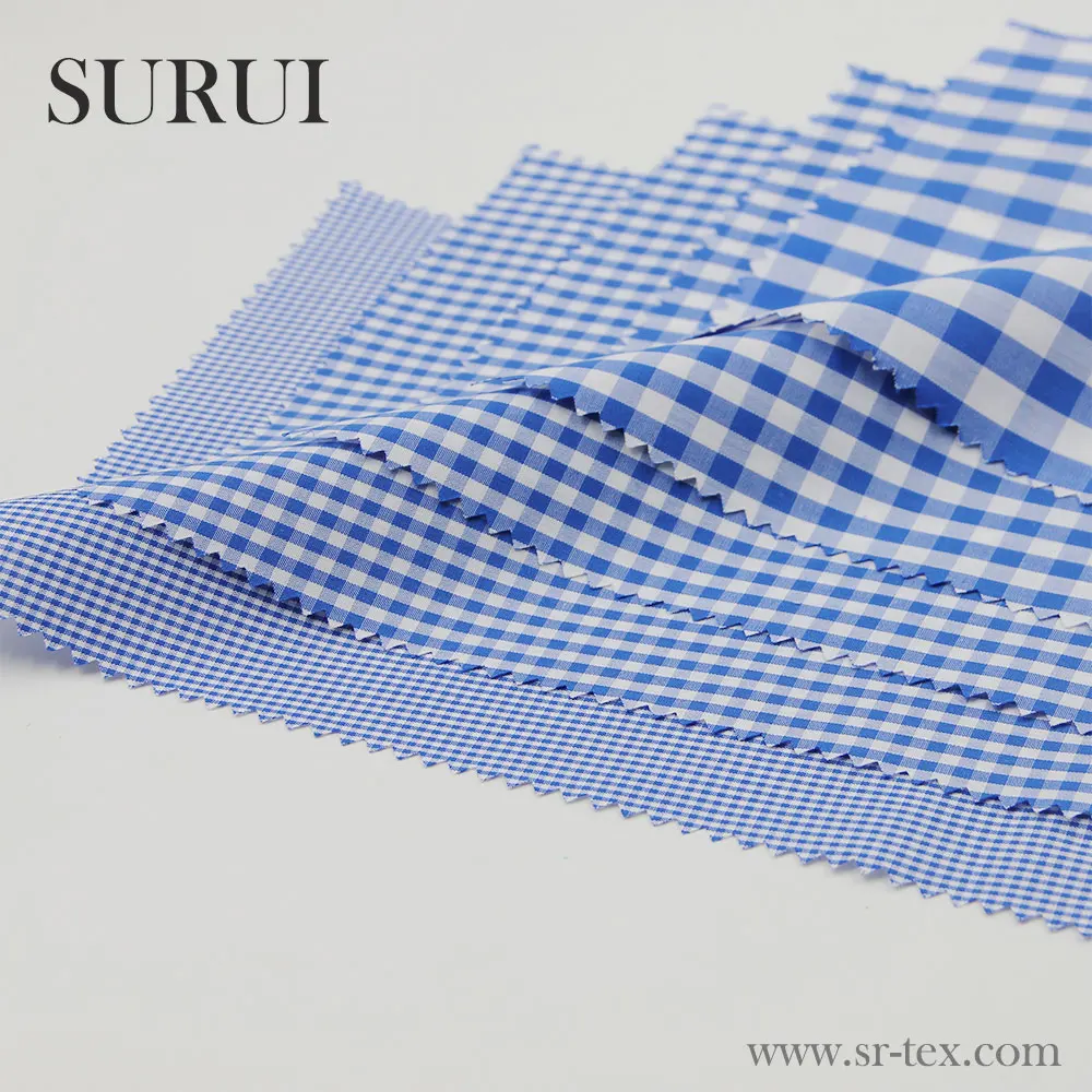 Ready Stock 50s Combed Cotton Yarn Dyed Shirt Fabric