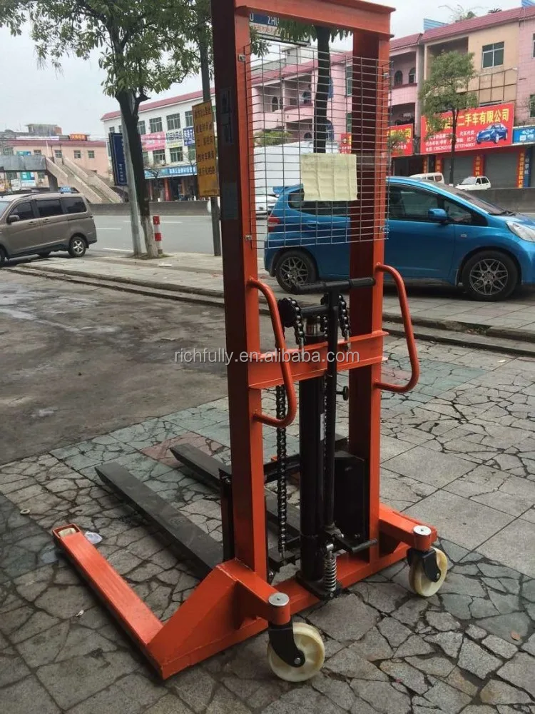 Ручной штабелер с широкими