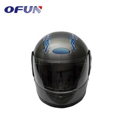 OFUN High Quality PVC Visor Flip Up Vintage Motorcycle Helmet