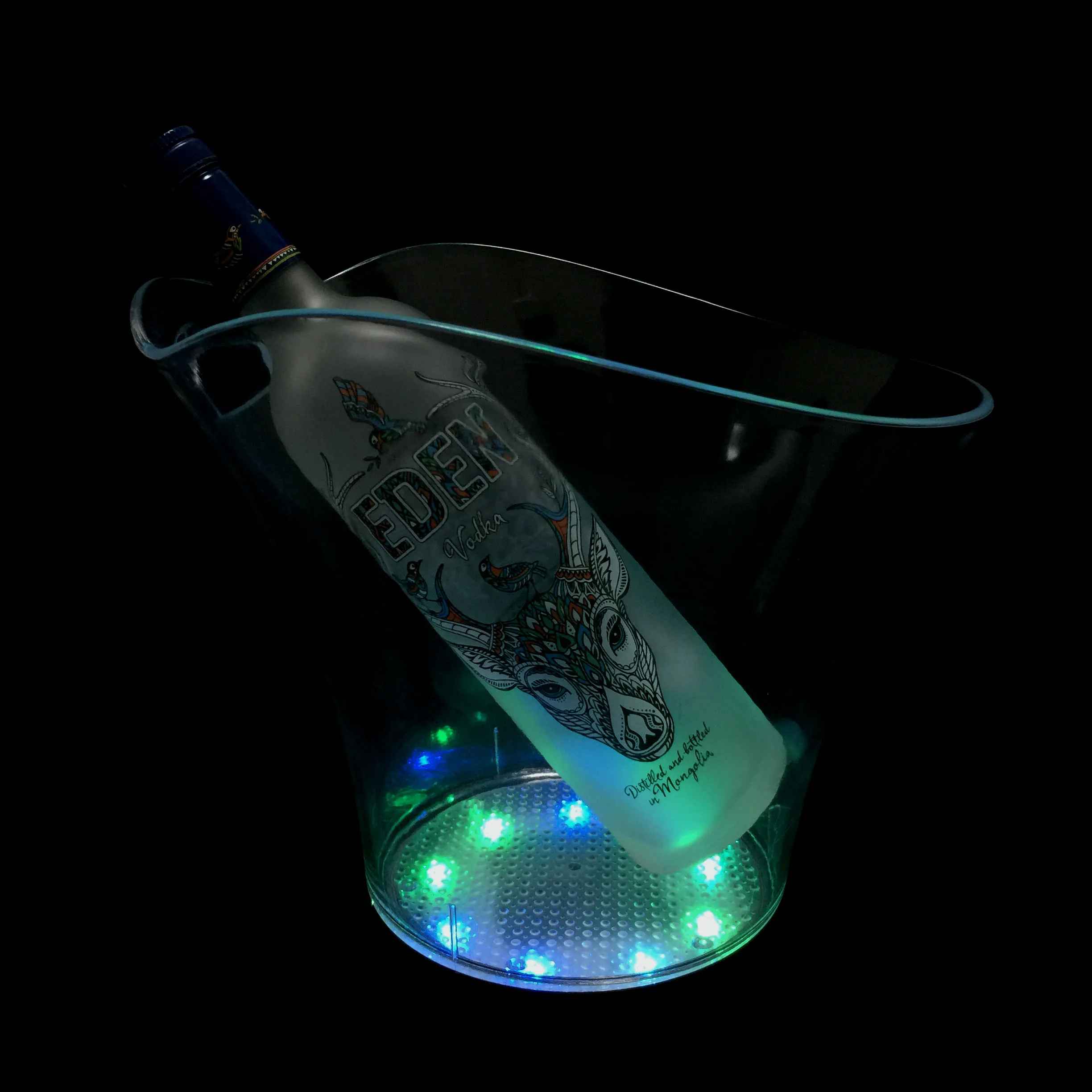 Hot Sale New Shape LED Beer Ice Bucket For Night Club